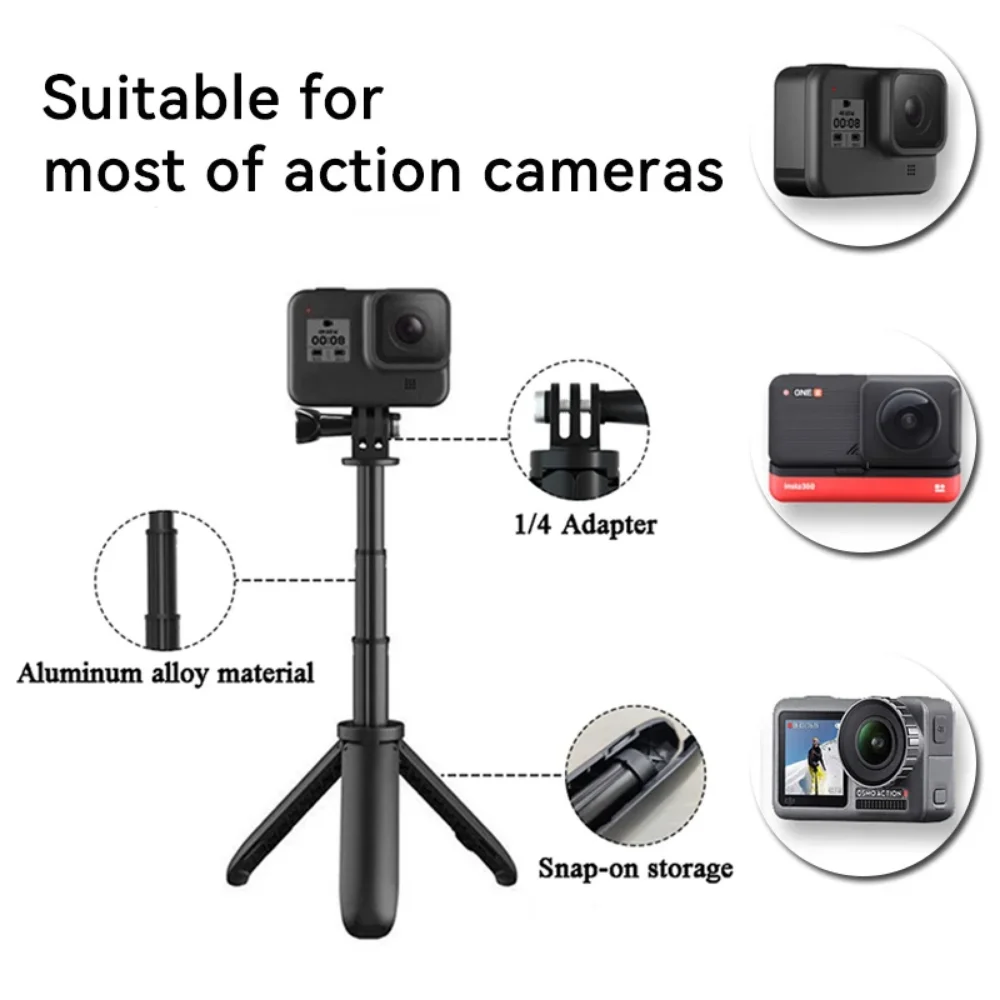 Mini Extendable Tripod Foldabl - огляд і ціна Gopro Action Camera Hero 12 Black